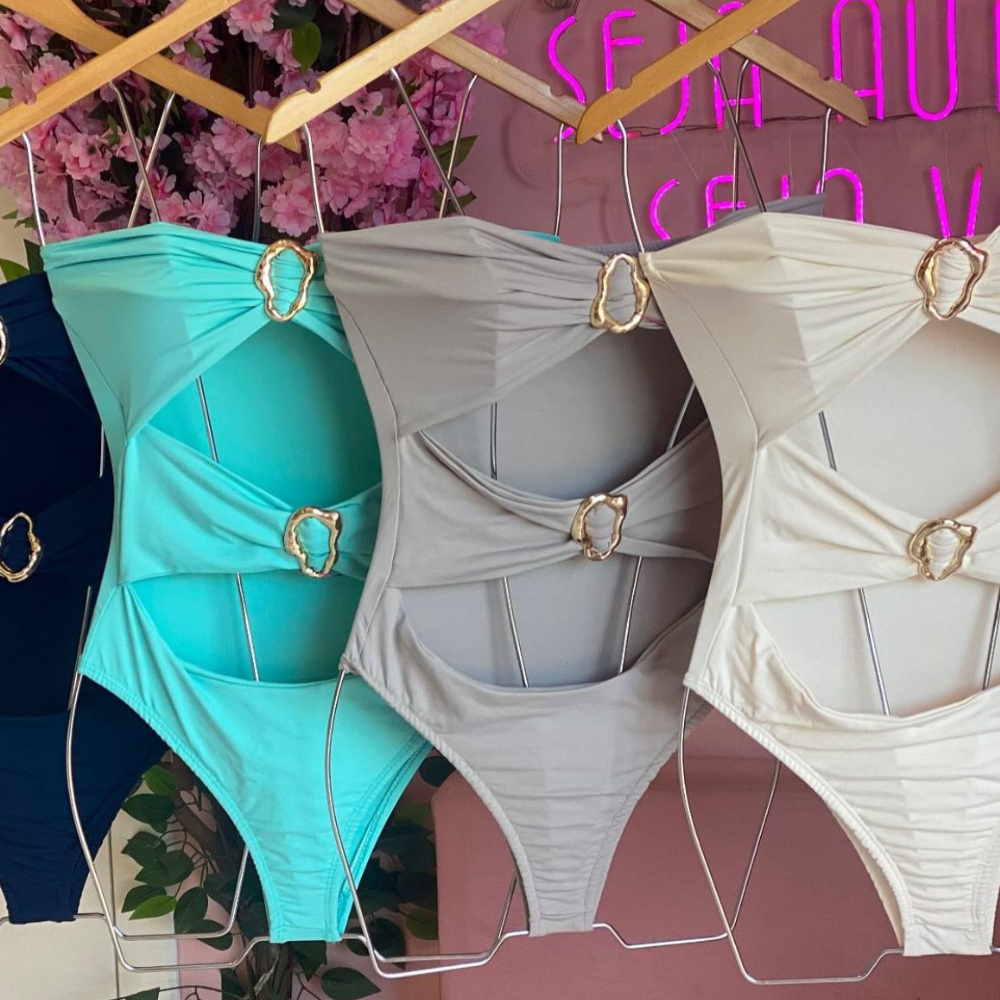 Tomara que Caia Body Estilo Maiô com Duas Fivelas – Sem Fecho, Moda Praia e Urbana Blusa feminina em Oferta na Shopee