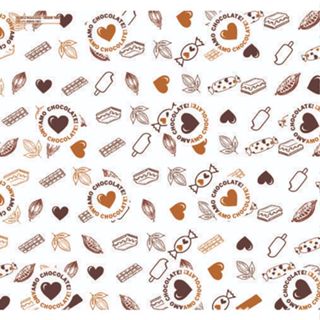 Papel Manteiga 20x20cm Amo Chocolate Antigordura Doces Salgados e Biscoitos em Oferta na Shopee