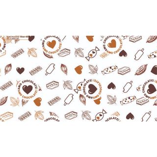 Papel Manteiga 20x10cm Amo Chocolate Antigordura Doces Salgados e Biscoitos em Oferta na Shopee