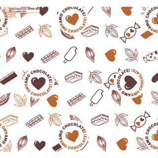 Papel Manteiga 15x15cm Amo Chocolate Antigordura Doces Salgados e Biscoitos em Oferta na Shopee