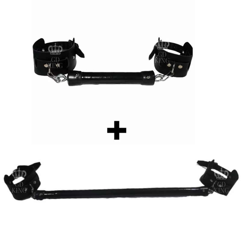 Kit Algema com Separador de 12cm e Tornozeleira com Separador de 50cm FETICHE BDSM em Oferta na Shopee