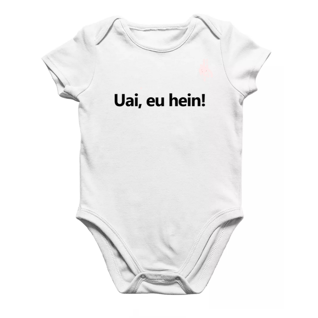 Body Bebê Algodão Uai, Eu Hein! Roupa