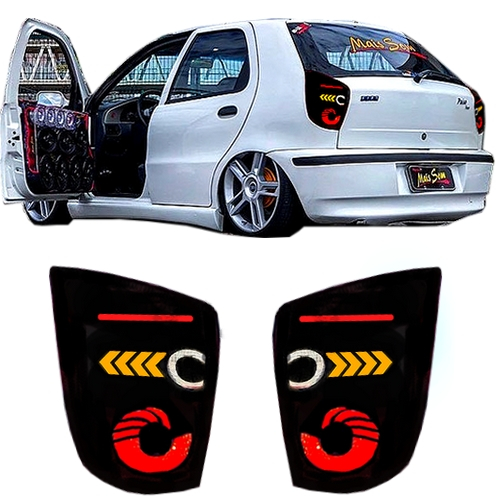 Aplique Adesivo Mascara Negra Lanterna do Palio G1( PAR ) em Oferta na Shopee