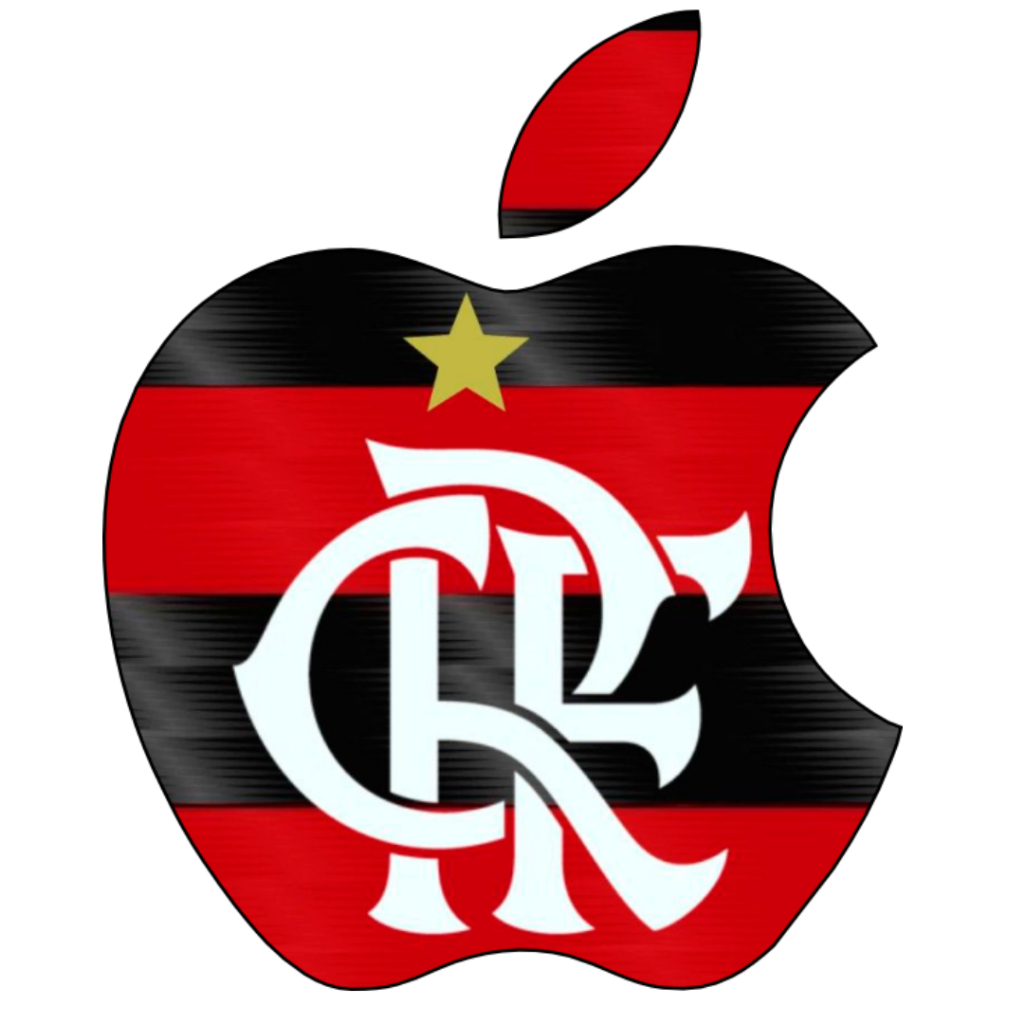 Flamengo. Adesivo Flamengo Apple , Mengão carro moto caminhao decoraçao. APPLE maça
