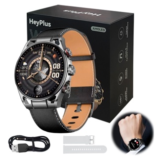 xiaomi Heyplus Gtr Smartwatch Tela Amoled Chamadas Bluetooth Saúde 5atm Pulseira Extra Prata em Oferta na Shopee