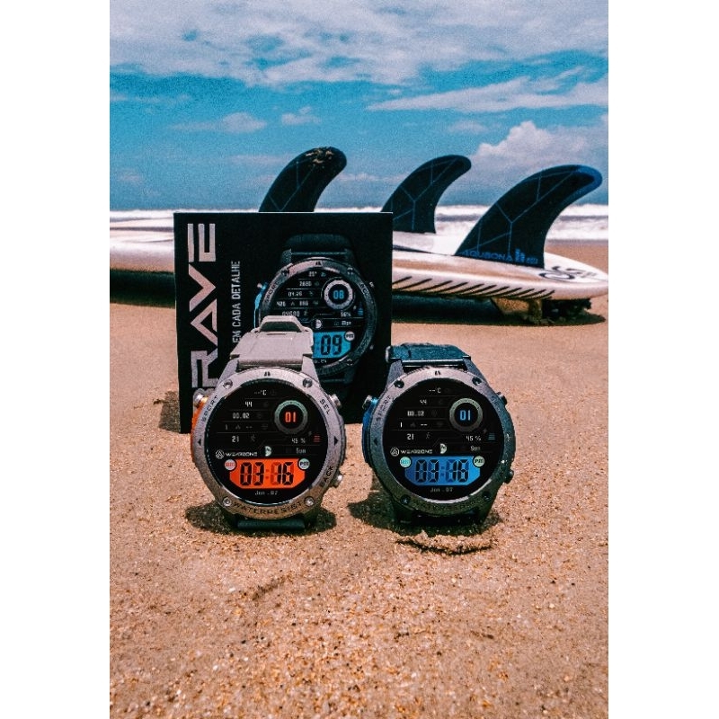 Smartwatch BRAVE Com GPS 5 ATM Aprova de Água testado e Aprovado em água do mar Resistência IP69k  Certificação Militar