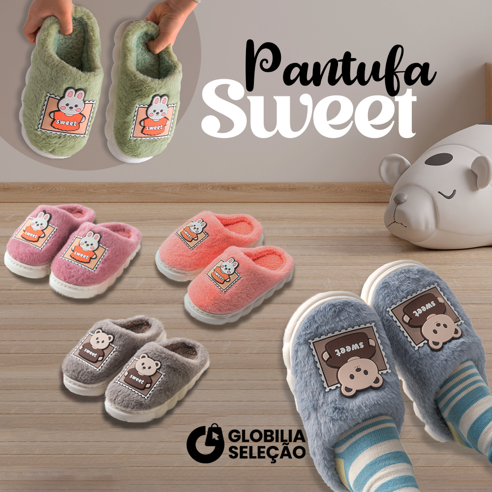 Pantufa Chinelo De Casa Infantil Menino Menina Pelúcia Confortável Inverno FTX2062