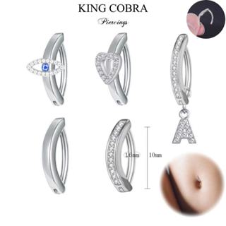 Piercing Argola Click Para Umbigo Aço Prata/Dourado KA621 em Oferta na Shopee