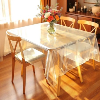 Protetor para Toalha de Mesa Quadrada 1,38 x 1,38m Impermeável Transparente Flexível em Oferta na Shopee