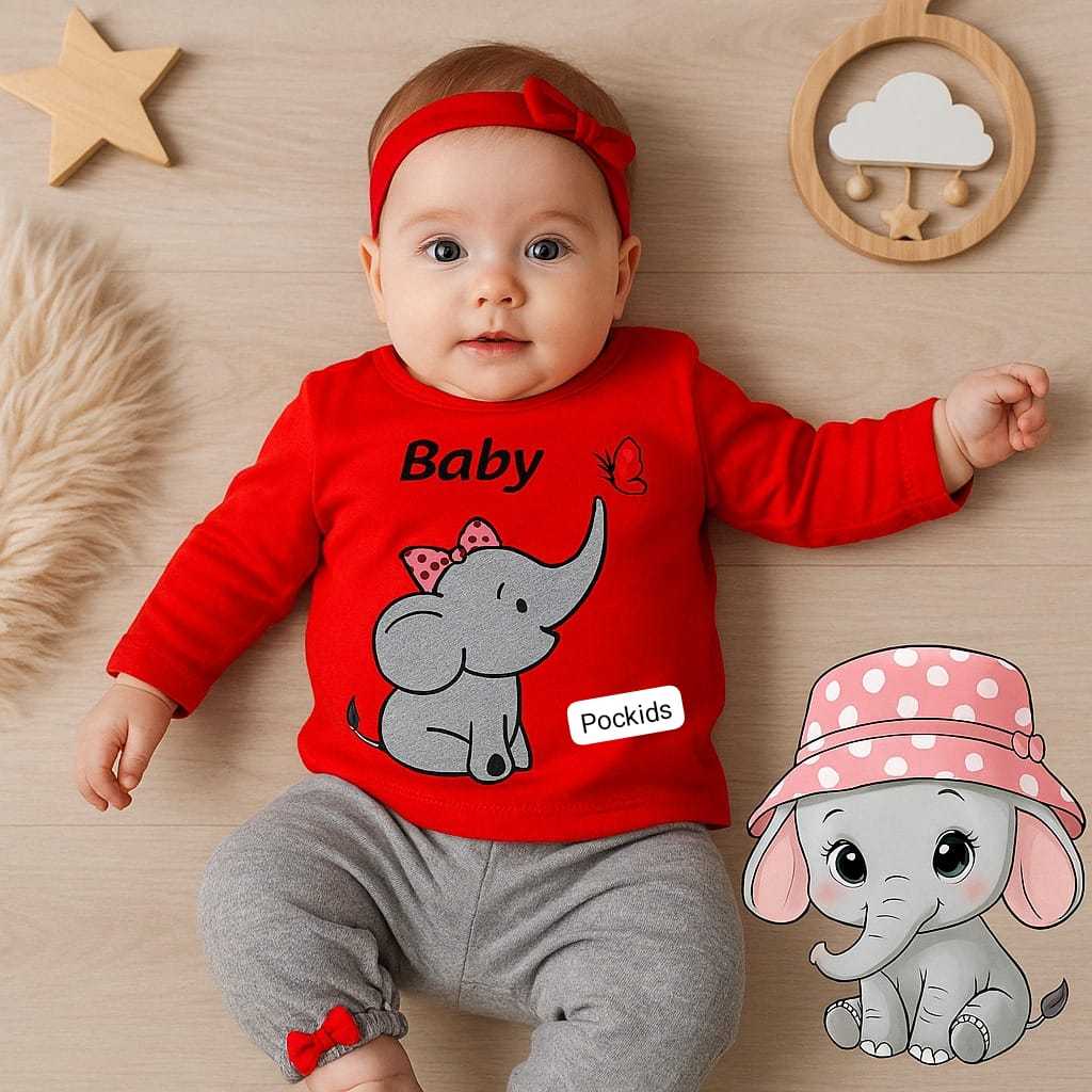 Conjunto blusa manga longa + calça bebê menina meia estação 3 a 6 meses puro luxo em Oferta na Shopee