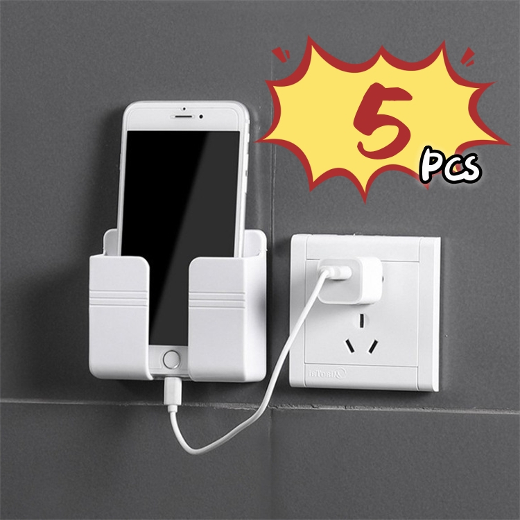 5 Pcs Adesivo Sem Furos Suporte De Parede Multifuncional Design Caixa De Armazenamento Con...