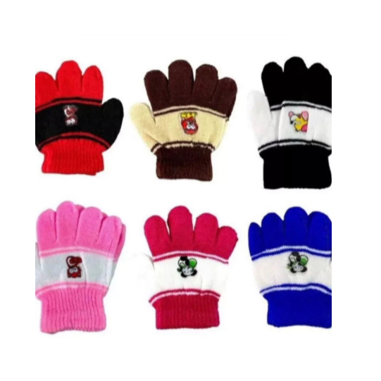 Kit 3 Pares Luvas Infantil unisex P M G Menina e Menino Elástica Confortável e Macia em Oferta na Shopee