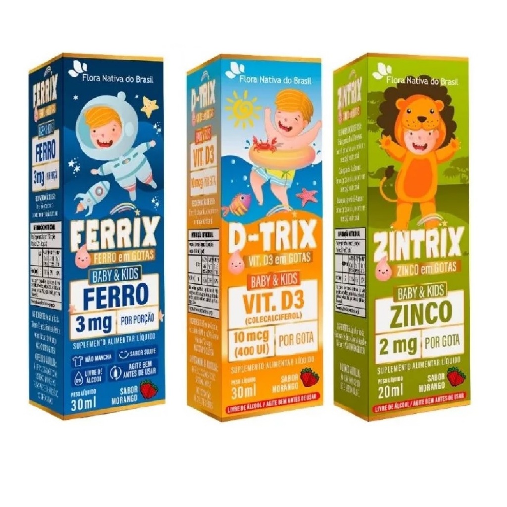 Ferrix + D-trix + Zintrix  Flora Nativa