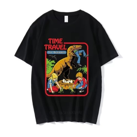 Camiseta Estampa Adulto/Infantil Lançamento Unissex Em Algodão Time Travel.