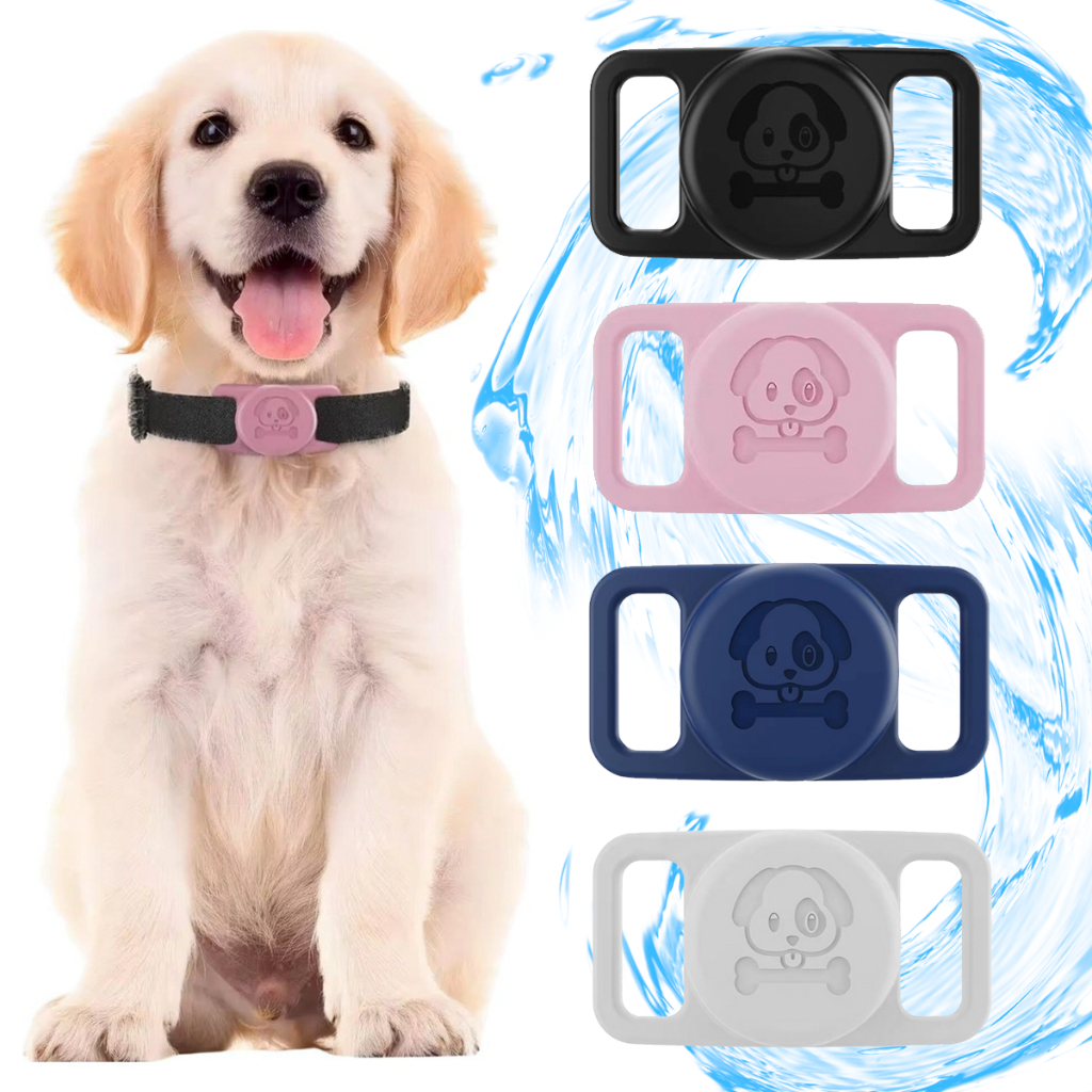 Case Capa Airtag Coleira Prova Dágua Premium Silicone Apple Resistente Confortável