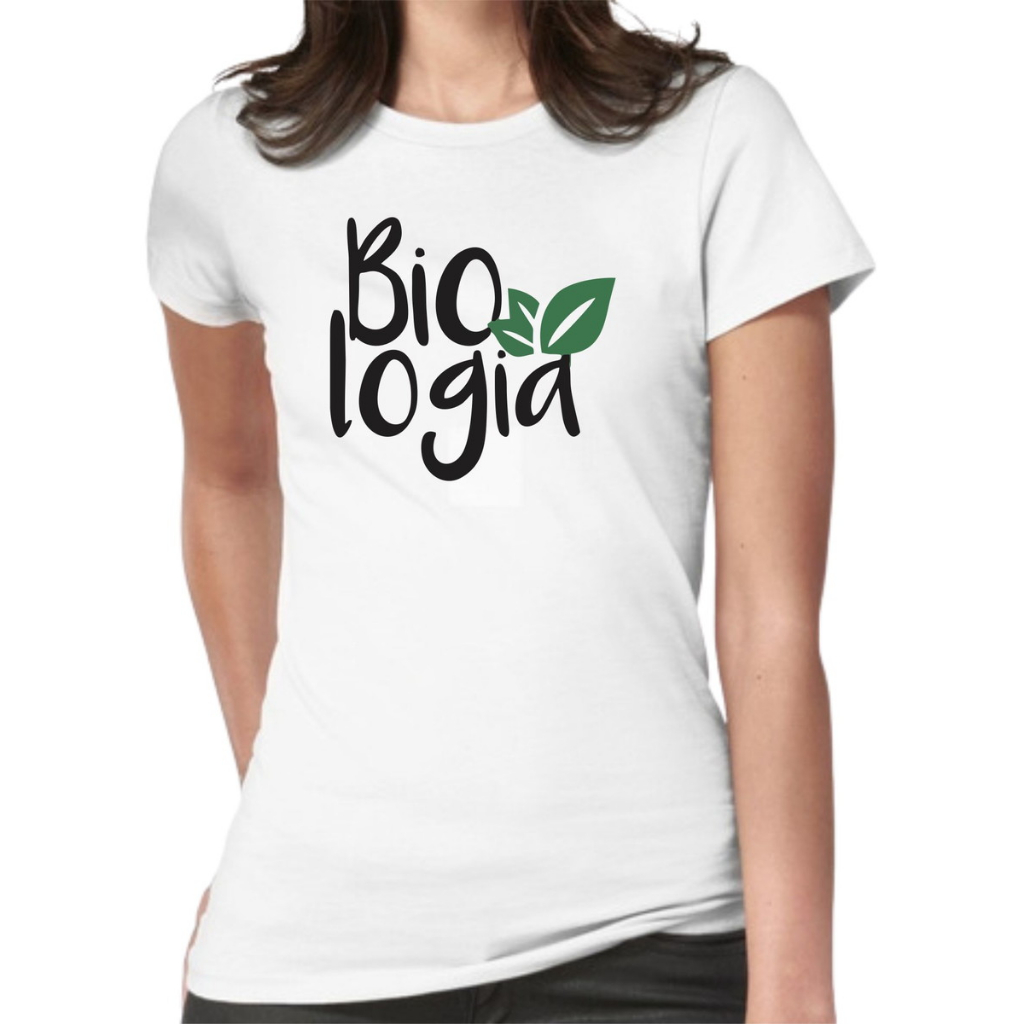 Camiseta  baby look Biologia Técnico Curso Faculdade