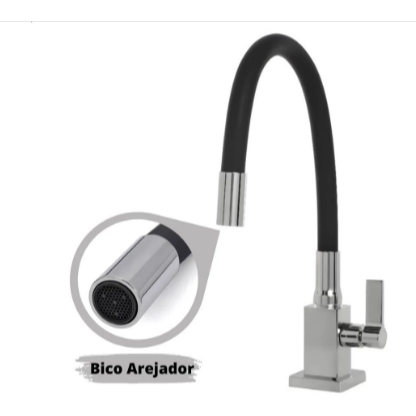 Torneira Flexível Quadrada Para Cozinha, Torneira De Bancada, Cozinha, Banheiro, Cuba de Sobrepor