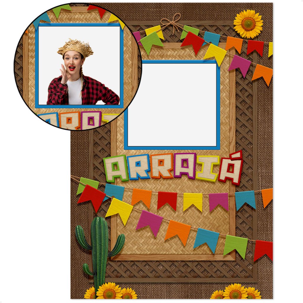 Painel Retangular Lateral Decoração Festa Junina Interativo Vazado Sublimado Tecido 1,50x2,20m – V-176 em Oferta na Shopee