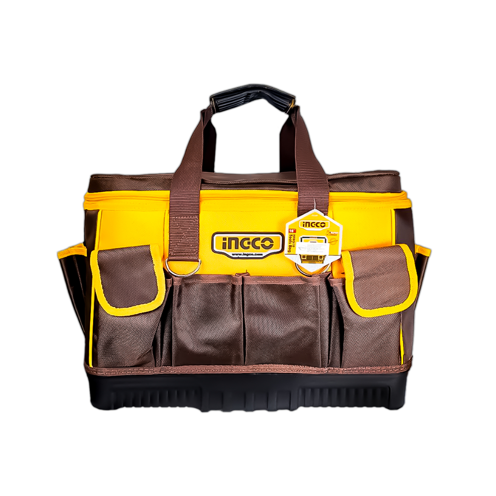 Bolsa para Ferramentas Ingco com Cabo Emborrachado 16 Bolsos para Eletricistas Profissionais Ingco