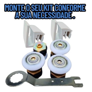 Kit manutenção Roldana box guia e chave de regulagem KIT COMPLETO em Oferta na Shopee
