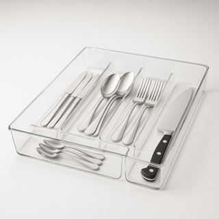 Organizador de Talheres para Gaveta com 5 Divisórias Multiuso para Cozinha Organizada em Oferta na Shopee