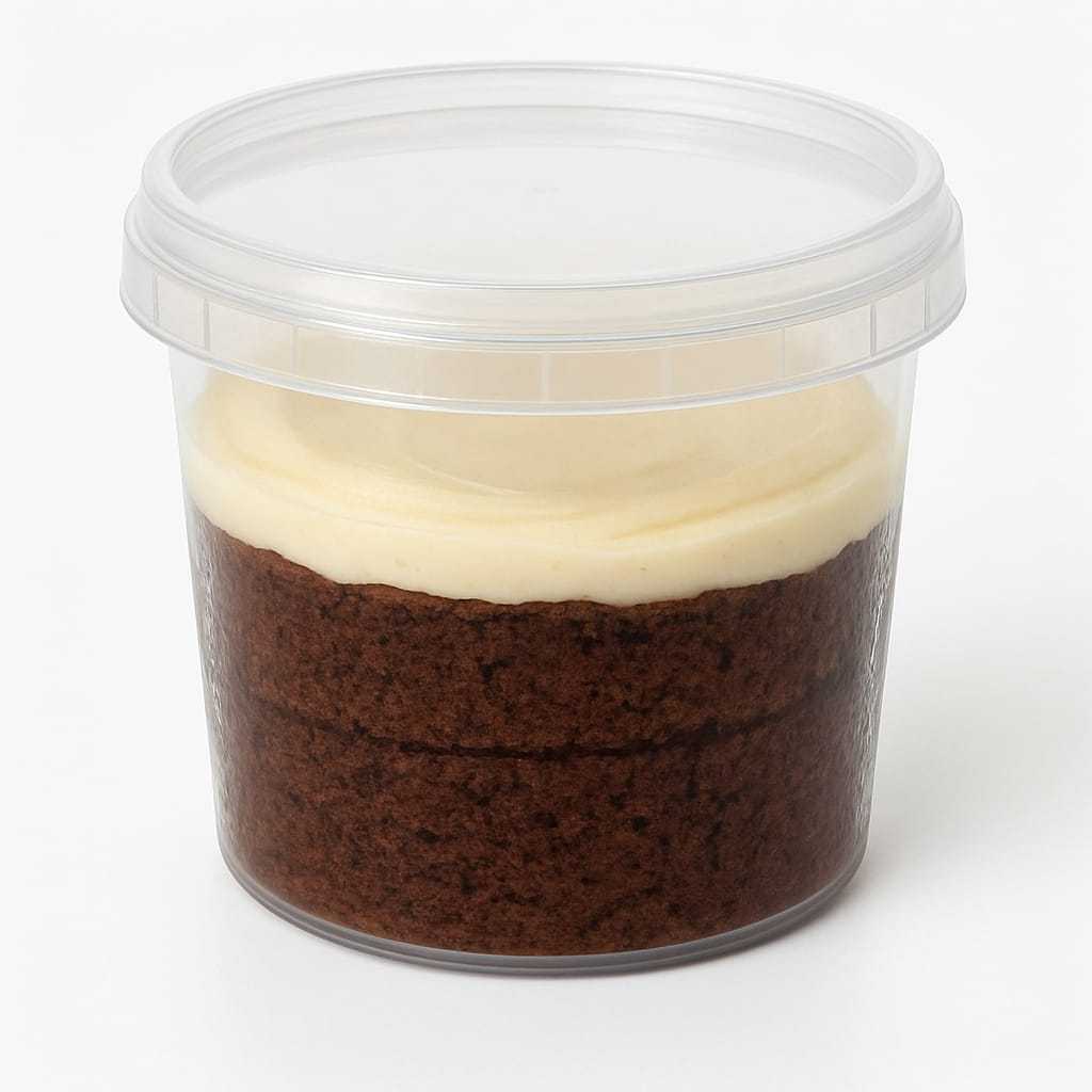 100~400 Potes Redondo com Lacre 220ml Bolo no Pote - Pote Plástico Premium Redondo