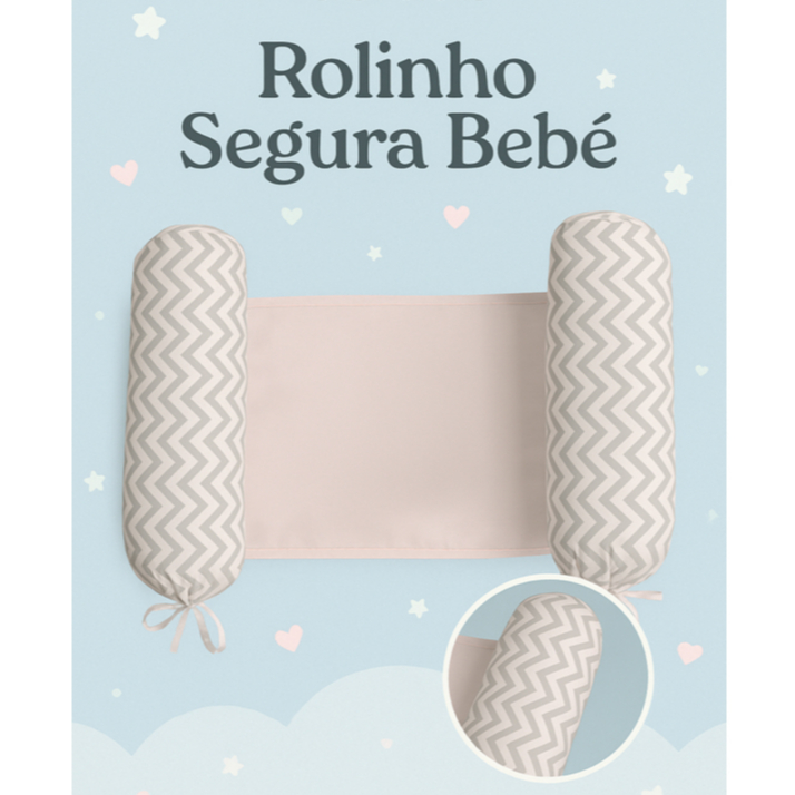 Rolinho Segura Bebê 100% Algodão