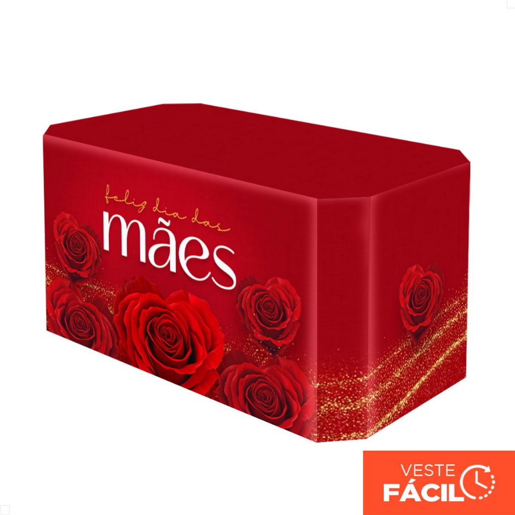 Capa Forro de Mesa Dia das Mães Em Tecido Decoração Sublimada Veste Fácil – MSA-146 em Oferta na Shopee