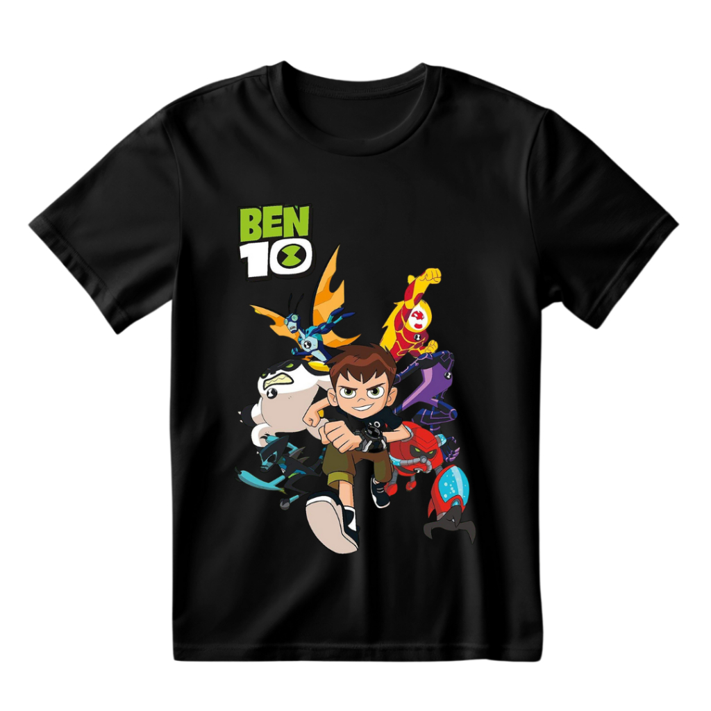 Camiseta Camisa Infantil e Adulto Ben 10 Blusa unissex 100% Algodão T-shirt 30.1 Postagem Rápida em Oferta na Shopee