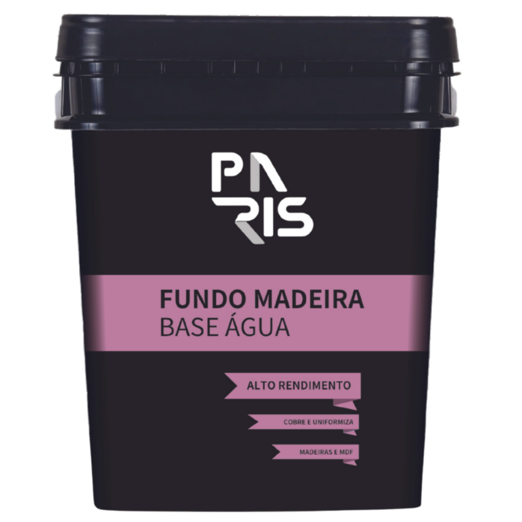 Fundo Branco Para Madeira Paris Base Água 18L Tripla Proteção Selador Preparador