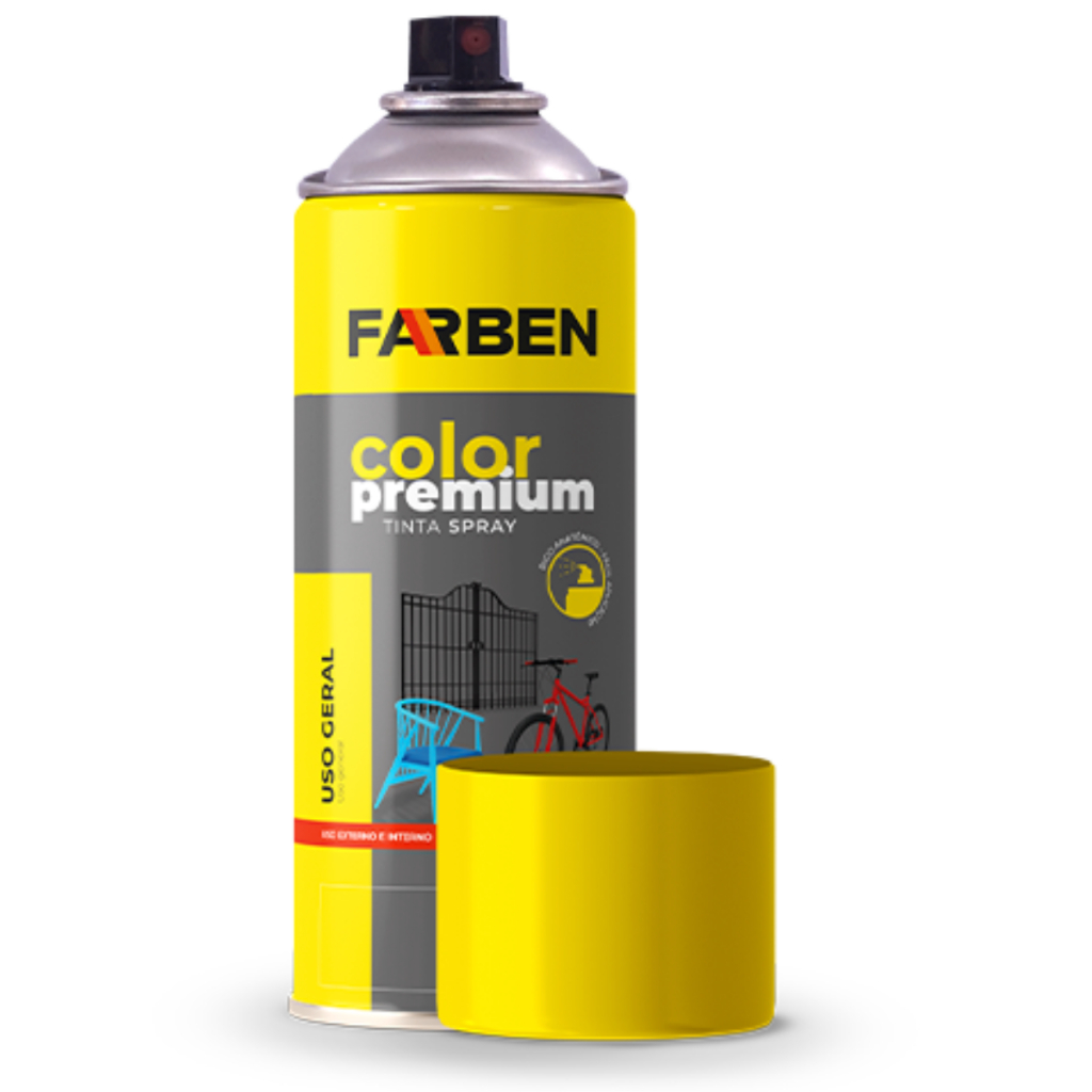 Tinta Spray Farben 400ml Uso Geral Metal Madeira Plástico Vidro e Cerâmica