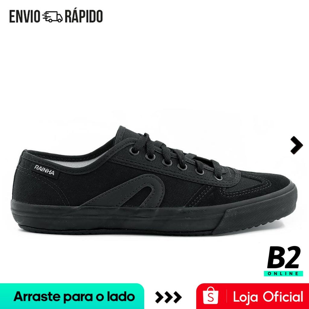 Tênis Rainha VL 2500 Masculino Preto Original Com Nota Fiscal e Garantia - Men Shoes