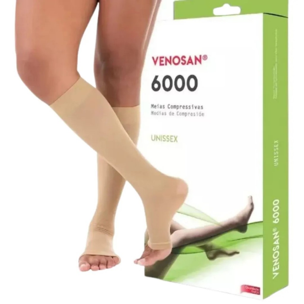 Meias de Compresão Venosan 6000 3/4 Sem Ponteira