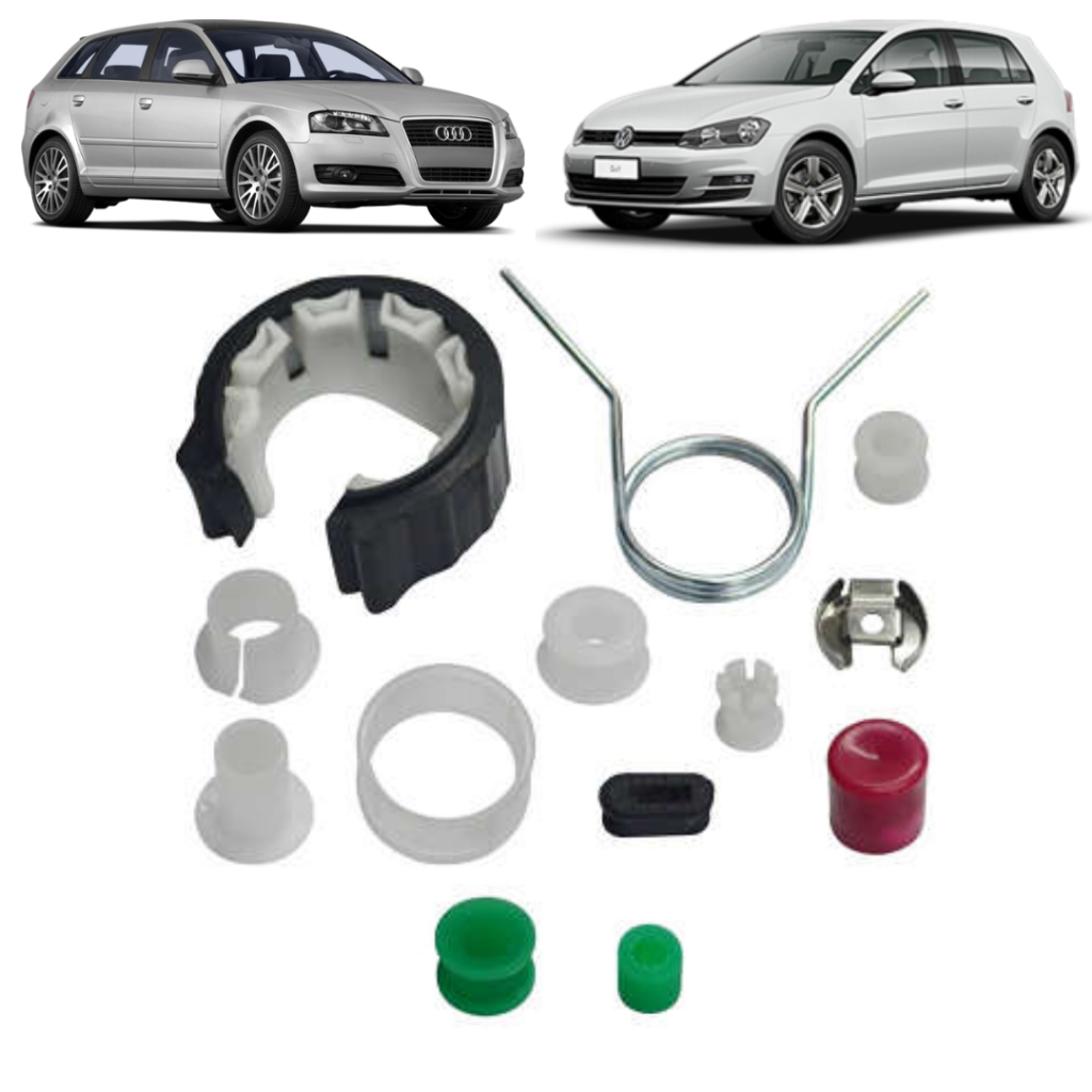 Kit Reparo Bucha Mola Alavanca Câmbio Golf Bora Polo A3 em Oferta na Shopee