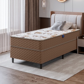 Cama Box Solteiro Espuma D33 Extra Firme 88x188x62 Marrom Umaflex em Oferta na Shopee
