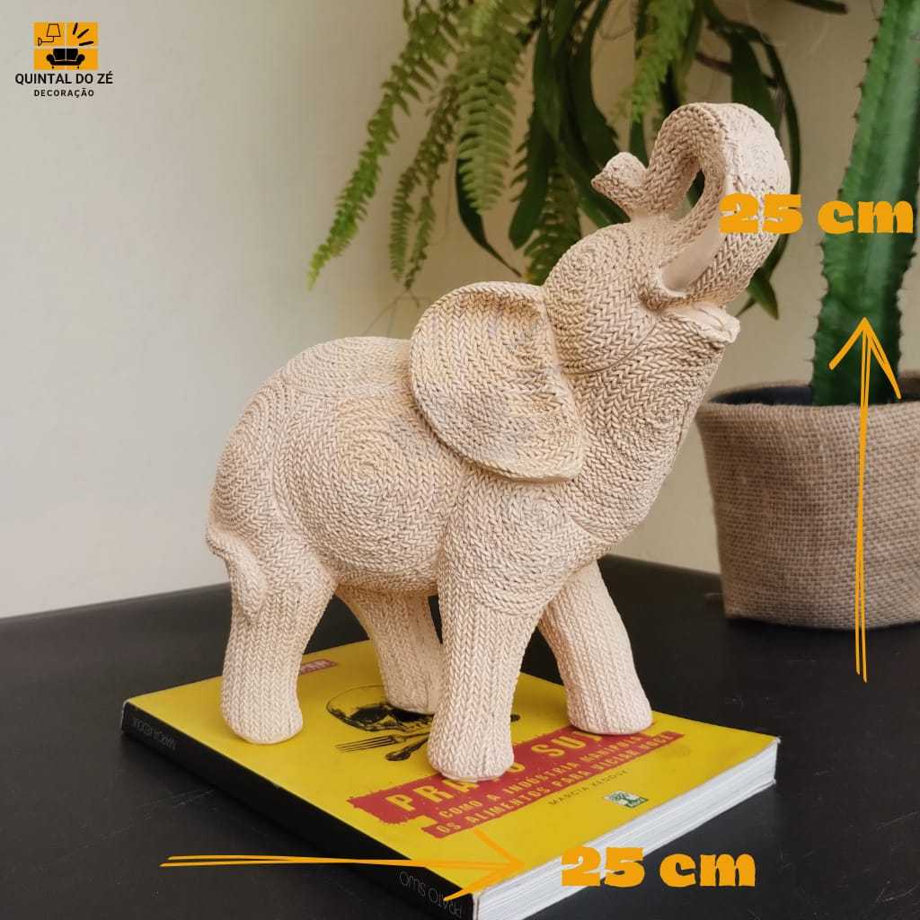 Elefante Crochê TC Estátua Decorada Estatueta Gesso Luxuosa Elegante Sofisticada em Oferta na Shopee