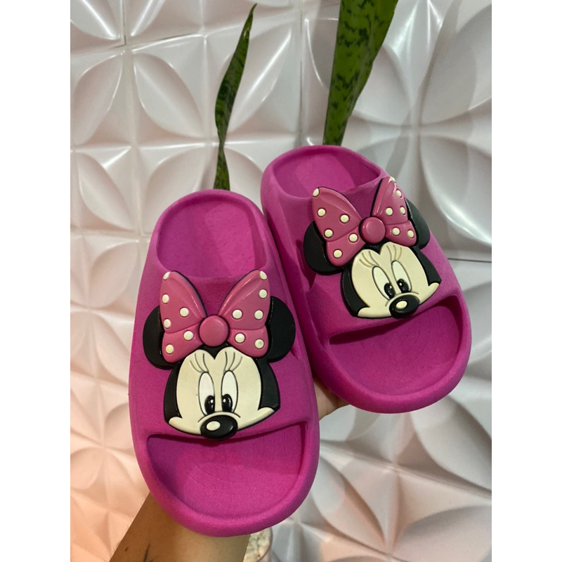 Chinelo Nuvem Emborrachado Infantil Minnie Mouse