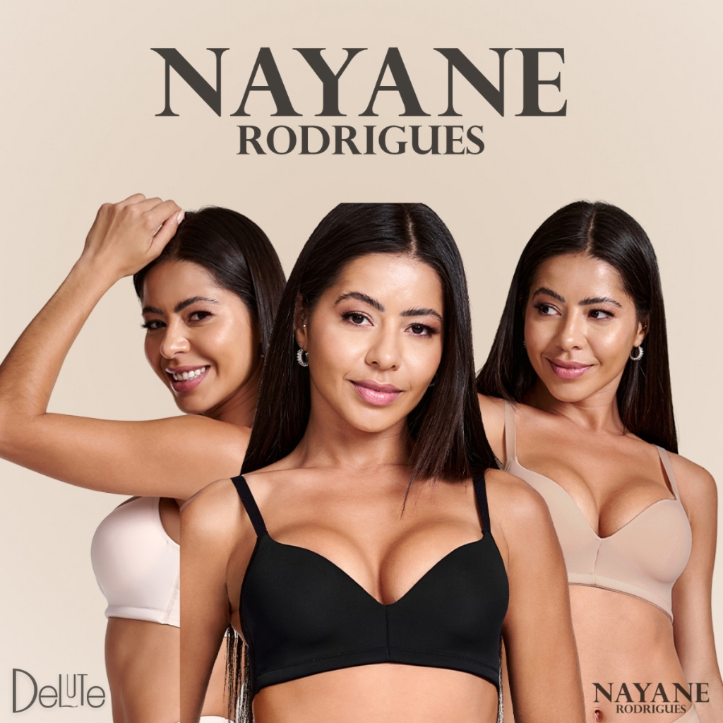 Sutiã Top Feminino Nayane Rodrigues Com Bojo Sem Aros Lateral Larga Alças Reforçadas para Modelagem - Women Clothes