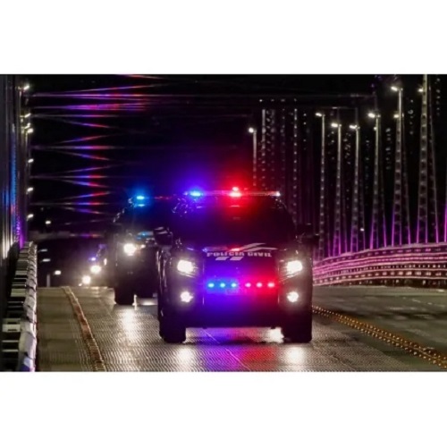 Strobo Milha Estilo Viatura Stafetycar Leds Azul e Vermelho