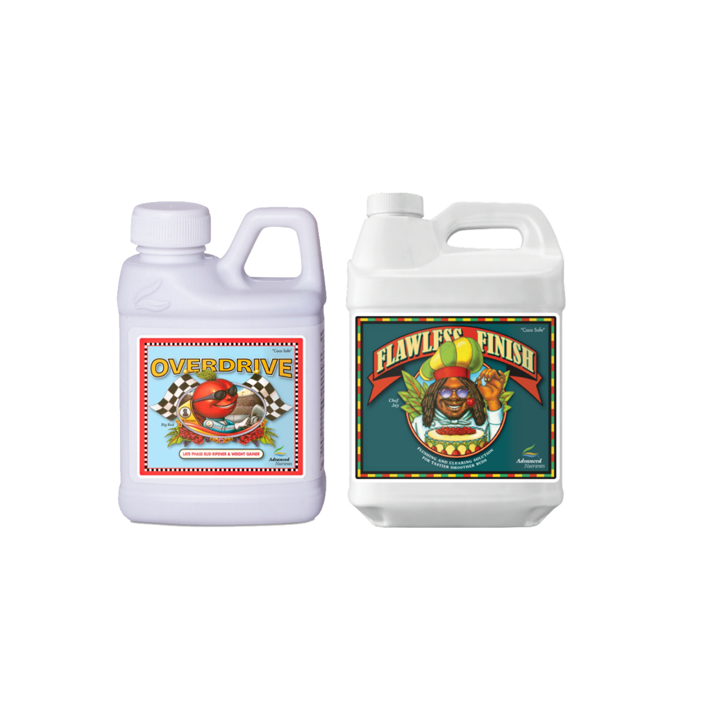 Fertilizante Overdrive +  Flawless Finish 2x50 ml - Advanced Nutrients em Oferta na Shopee