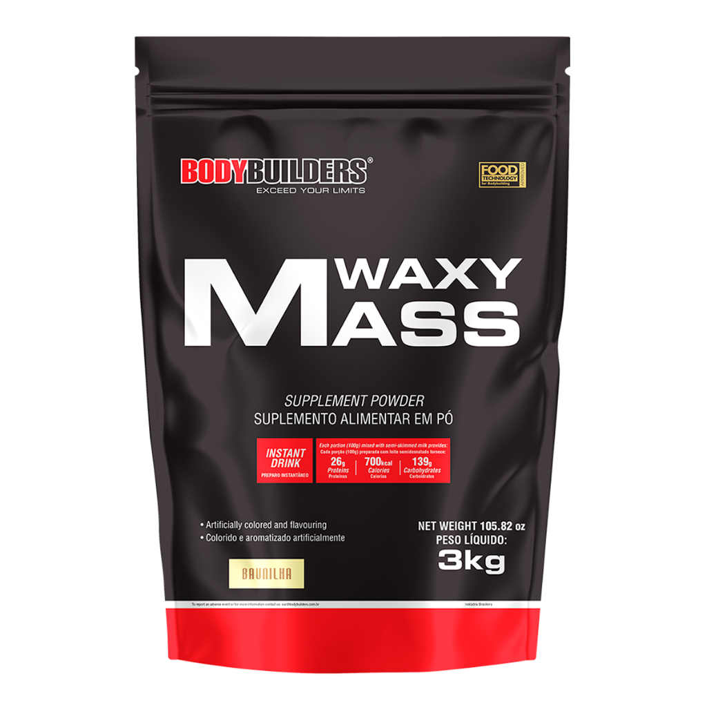 Hipercalórico Waxy Mass 3kg – Bodybuilders