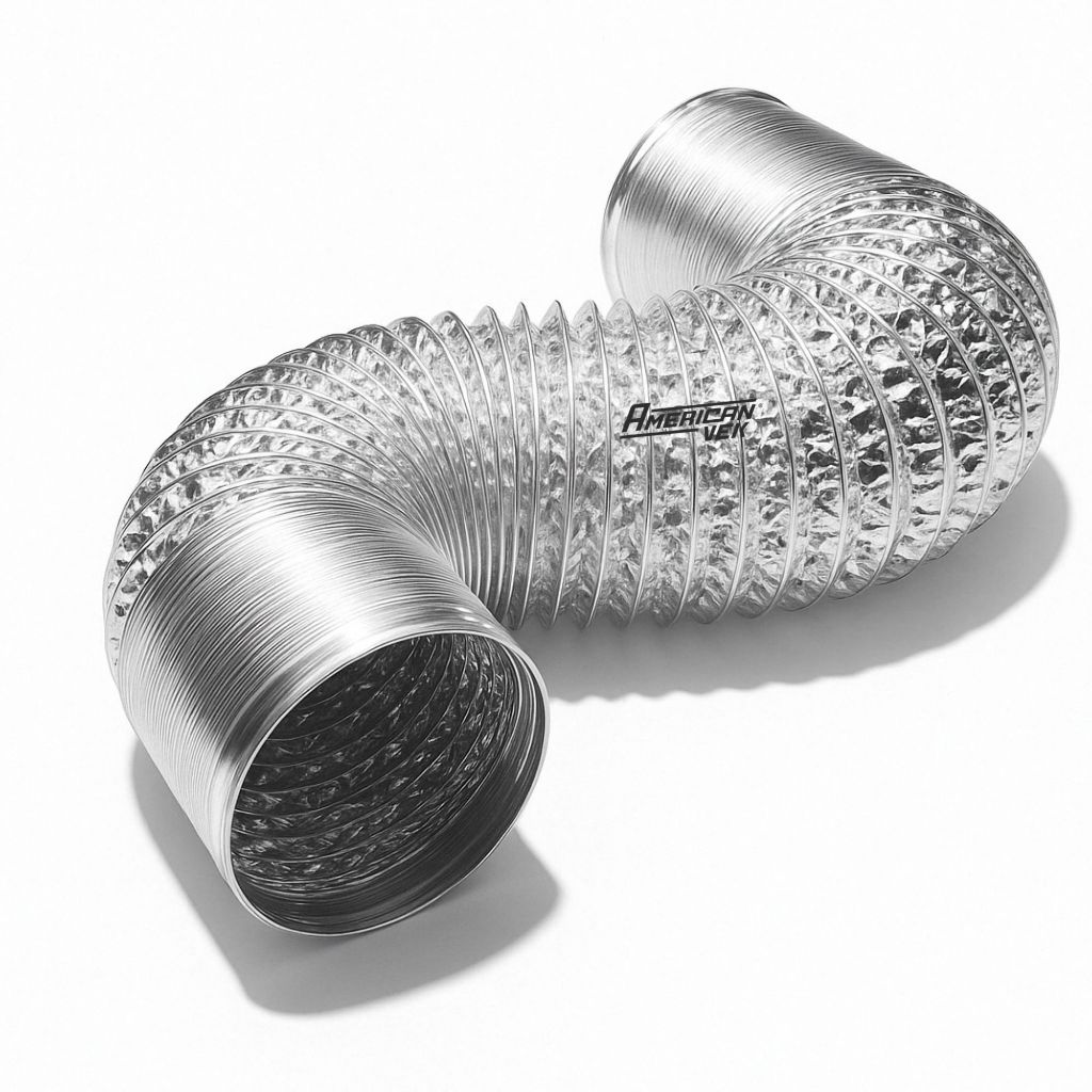 Imagem Duto 150mm 5 Metros Flexível Alumínio Para Coifa Tubo Sanfonado Cultivo Indoor Grow Gardenleds