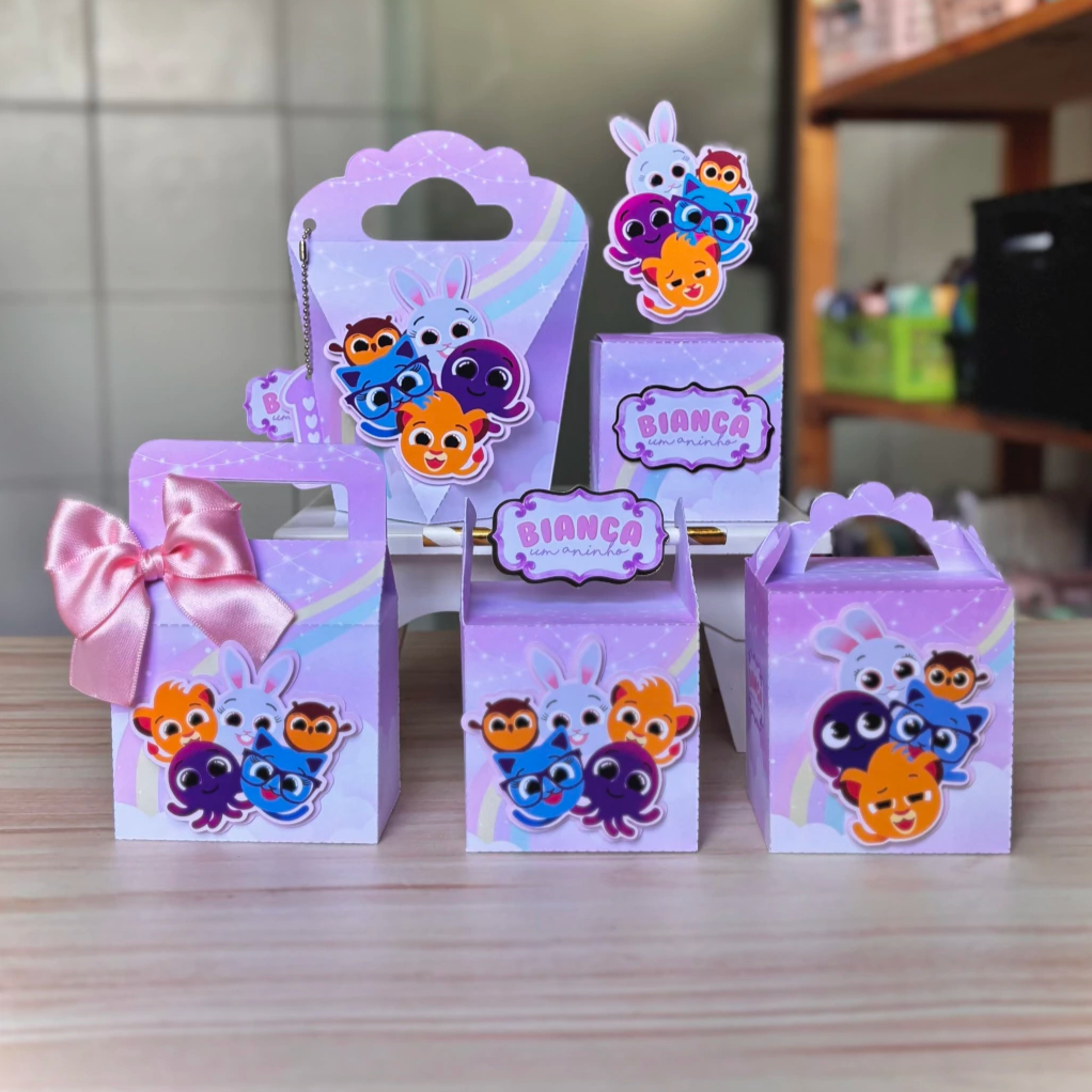 Kit de Personalizados – Bolofofos Candy Menina| Lembrancinhas prontas para Festas e Aniversários