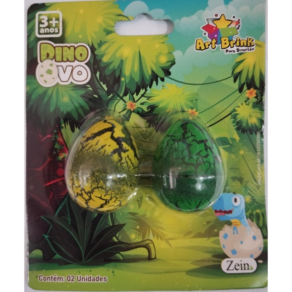 Ovo Dino - Incrível ovo de dinossauro que choca na agua e cresce sozinho - 2 unidades