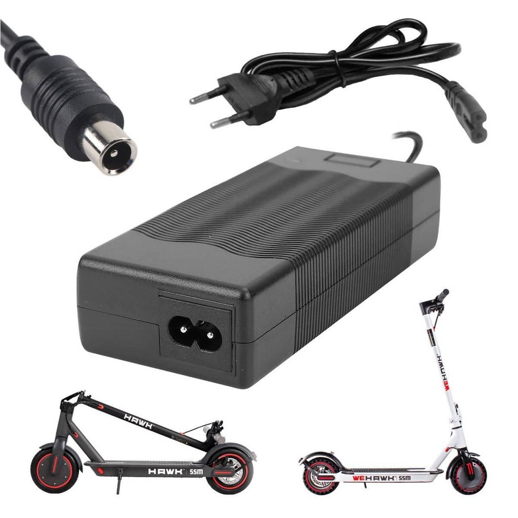 Carregador Bivolt 36V 2A Para Patinete Elétrico Compatível Foston e Xiaomi em Oferta na Shopee