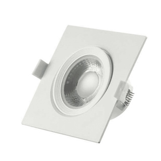 Kit 6 Spot led 5w Luminária Direcionavel Bivolt  Quadrado Embutido Teto Sanca em Oferta na Shopee