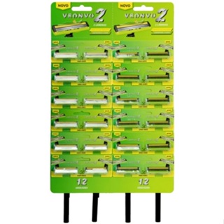 Barbeador Descartável com 2 Lâminas Veonvo VN001 – Cartela Econômica com 12 ou 24 Unidades em Oferta na Shopee