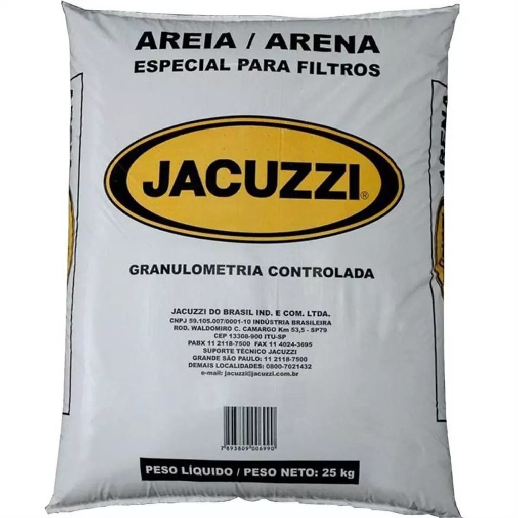 Areia Jacuzzi Para Filtro De Piscina 25kg