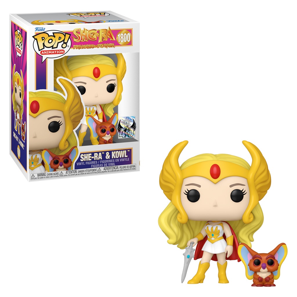 FUNKO POP SHERA 40TH SHE-RA & KOWL 1800 NOVO ORIGINAL