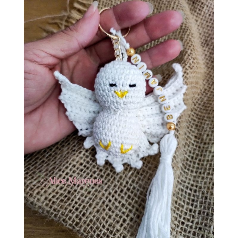 pombinha Divino espírito santo chaveiro lembrancinhas decoração